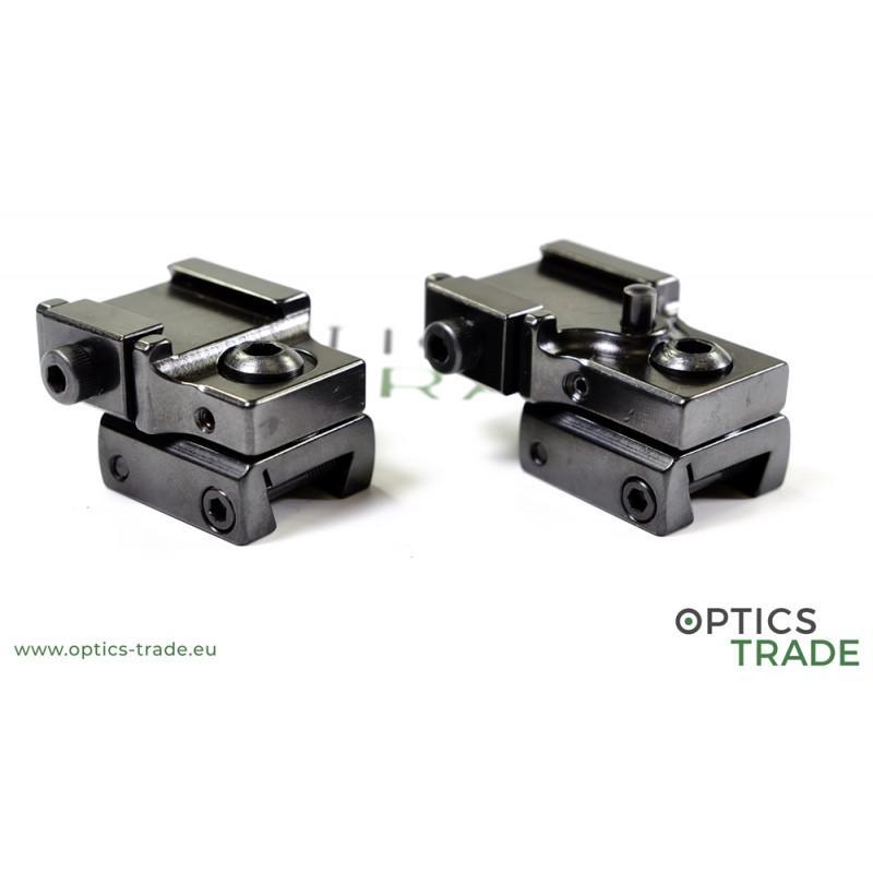 Rusan Roll-off rings with extension, 16.5 mm rail,