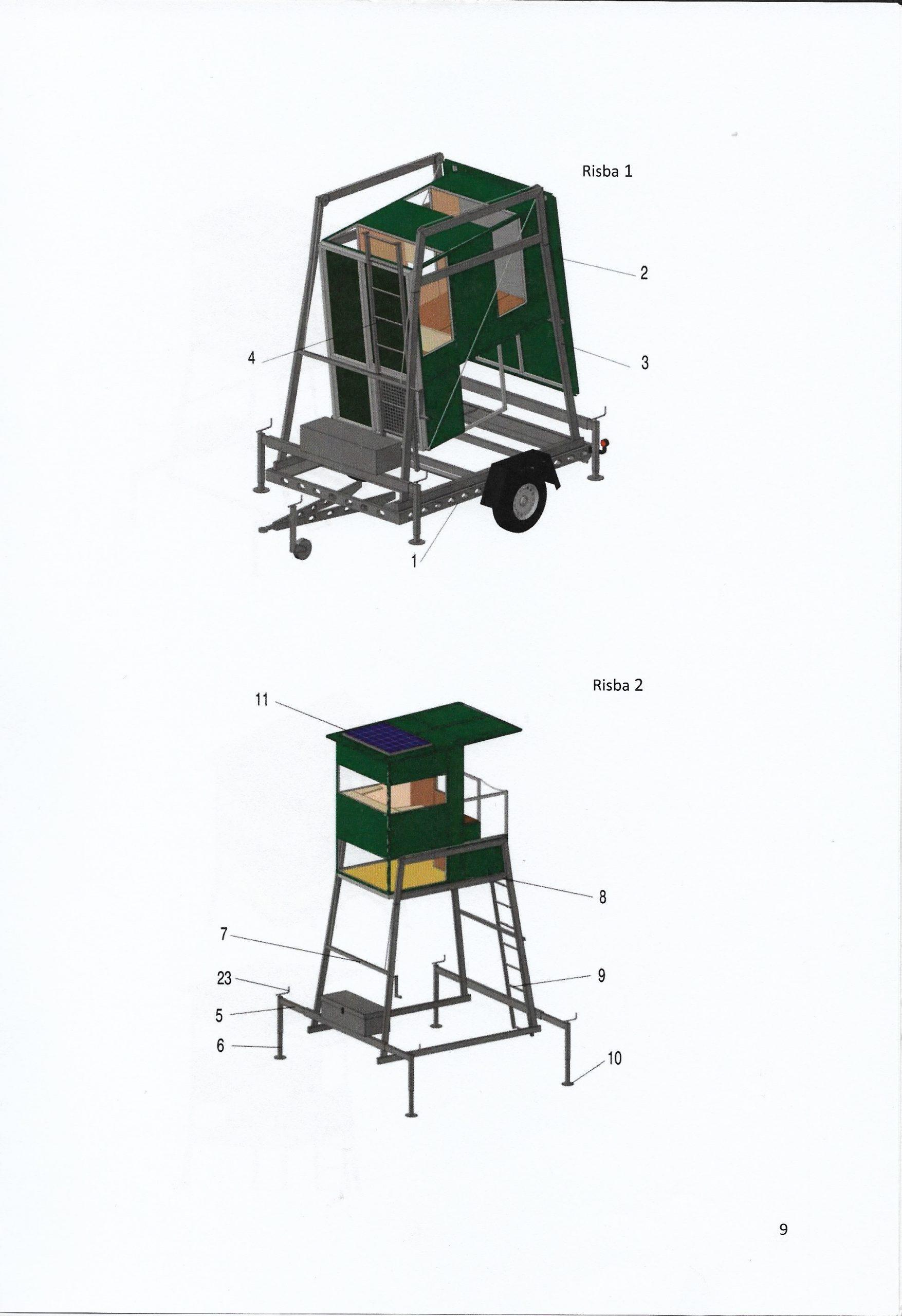 Mobilna opazovalnica-lovska preža