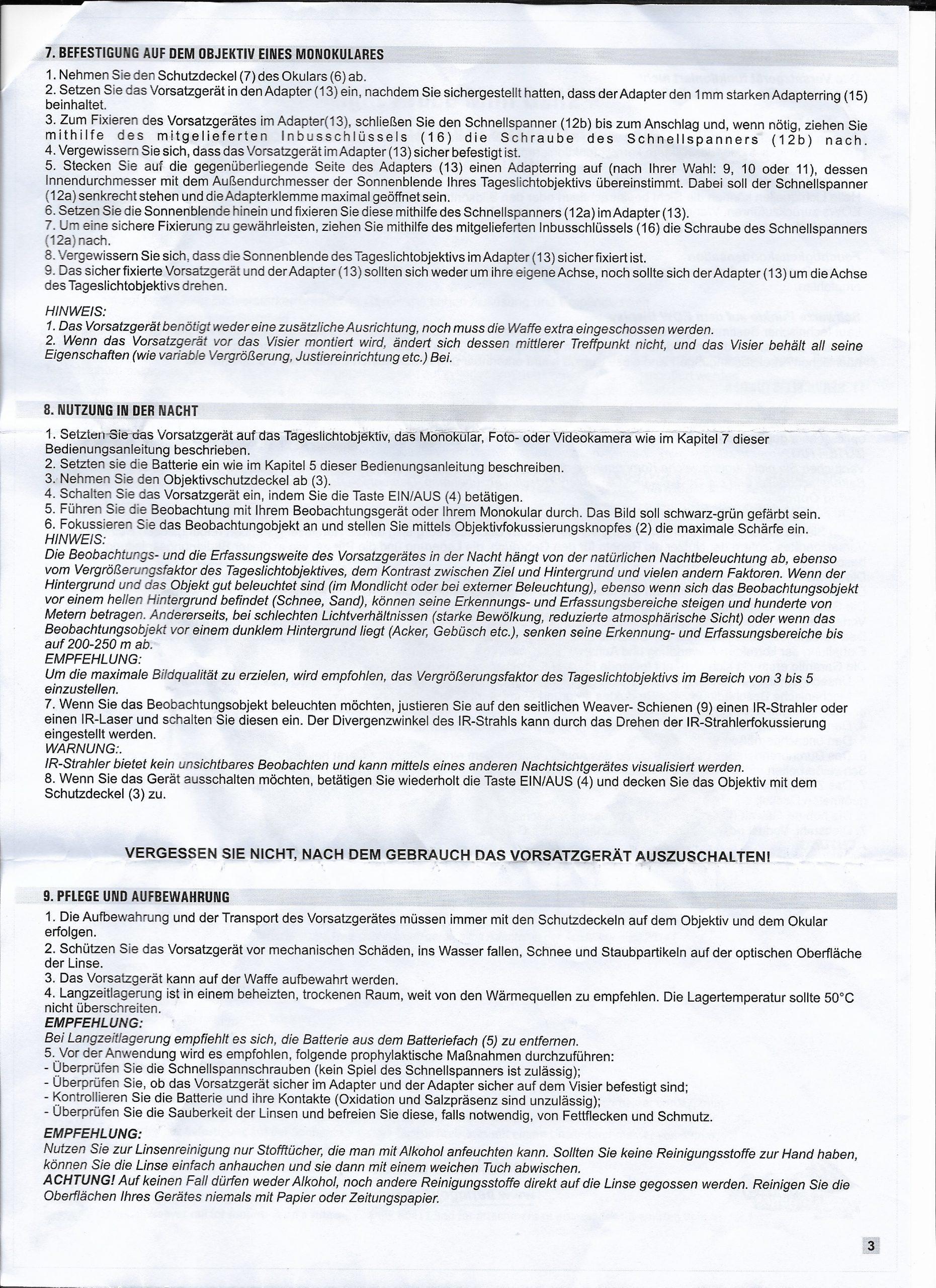 Nočna optika-nastavek Night Probe Mini Gen2+