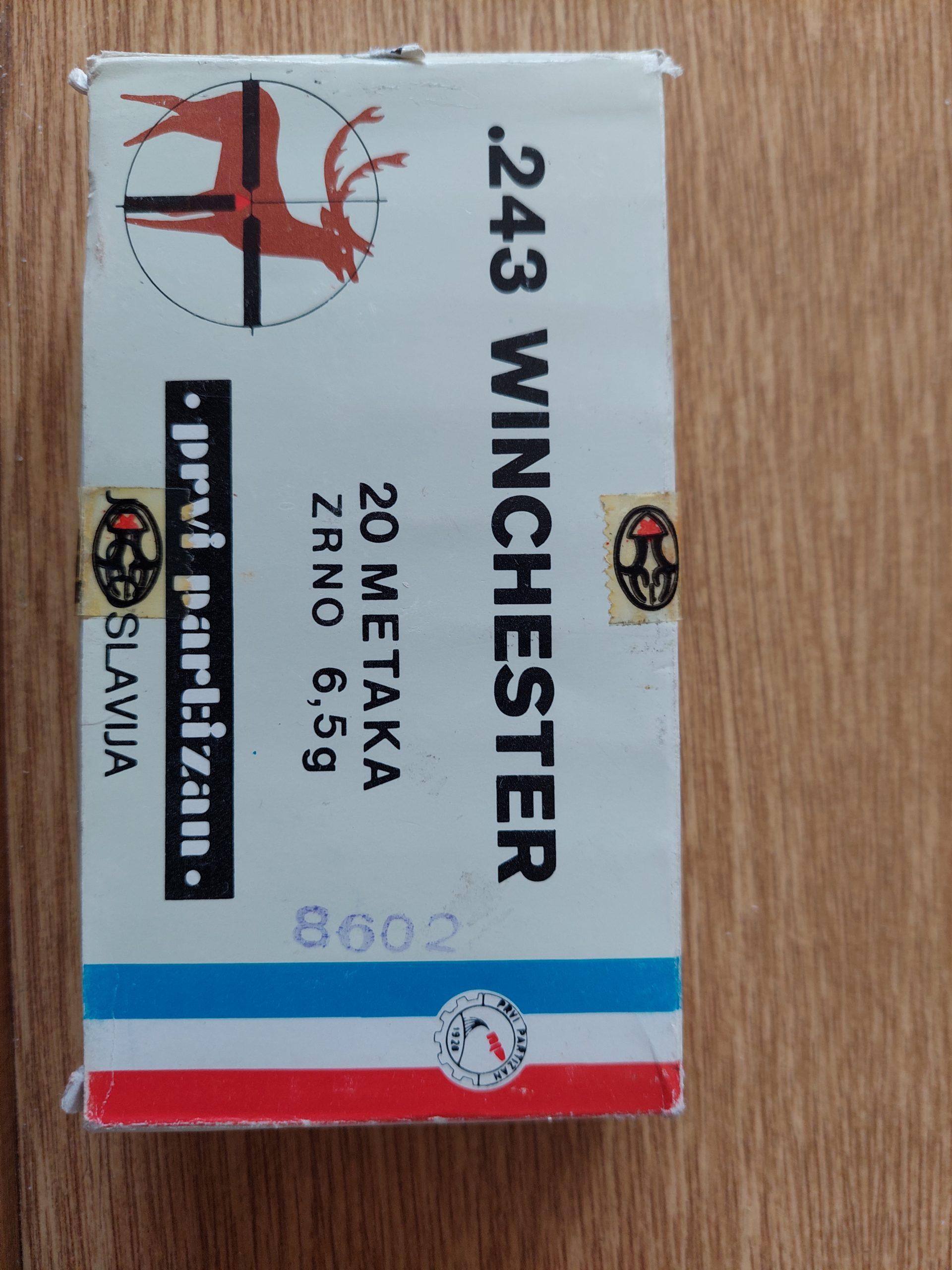 naboji prvi partizan 243win 6,5 g