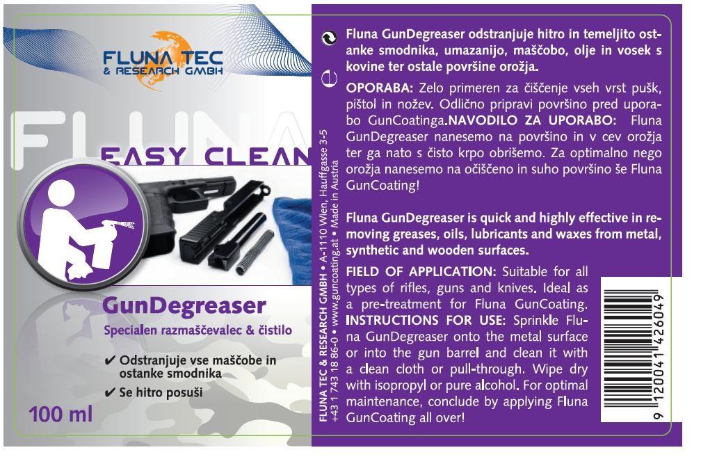 Fluna Gun Degreaser 100ml tekočina