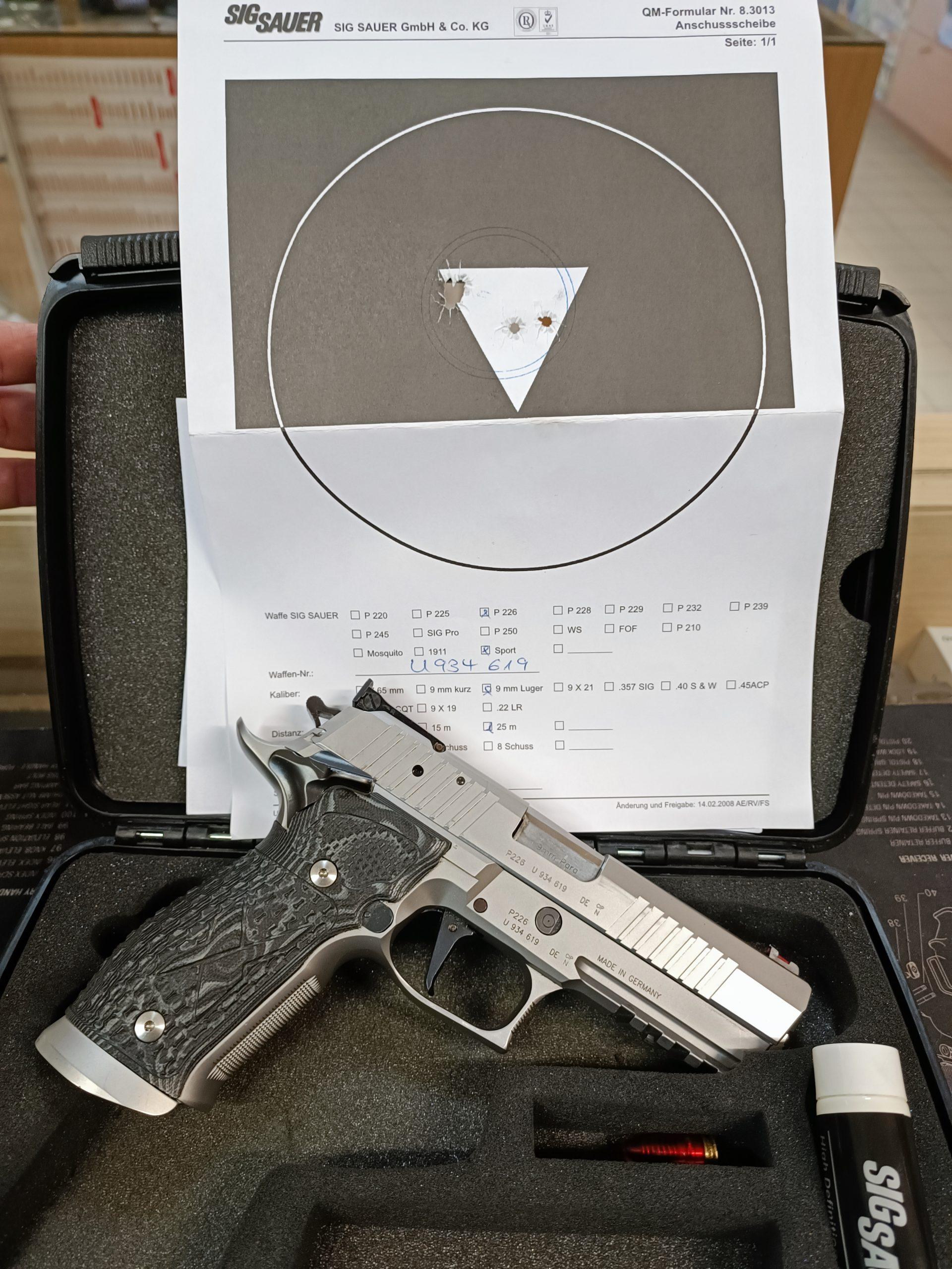 Sig Sauer P226 X-Short Supermatch 9×19