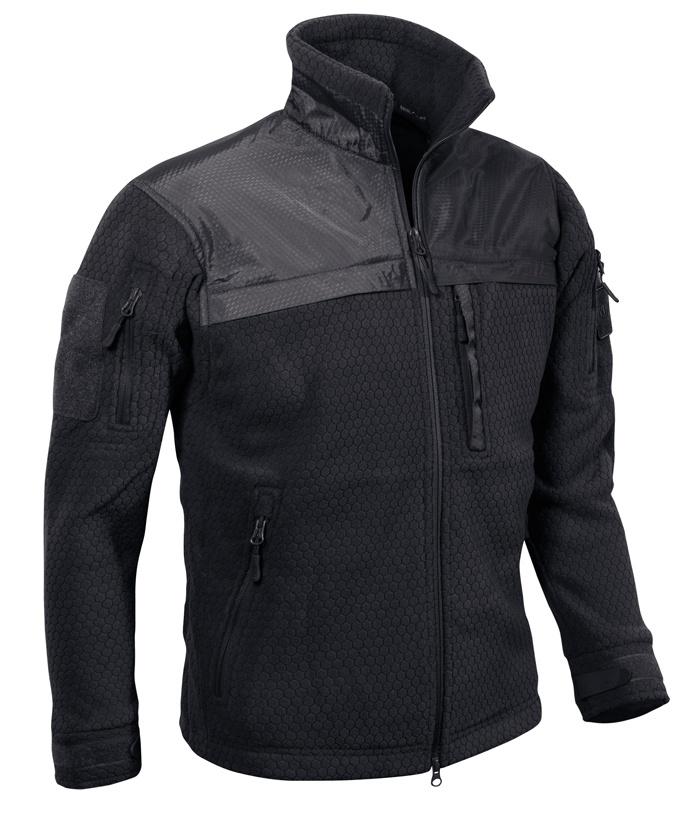 JAKNA, URBAN GREY ELITE FLEECE JACKET HEXTAC®- ČRNA