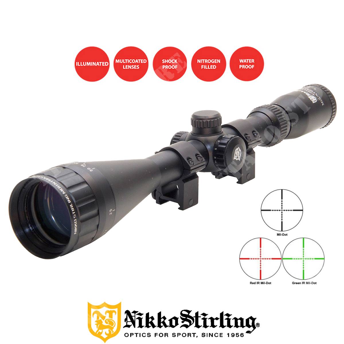Nikko Stirling – MountMaster 4-12×50 AO MD WR