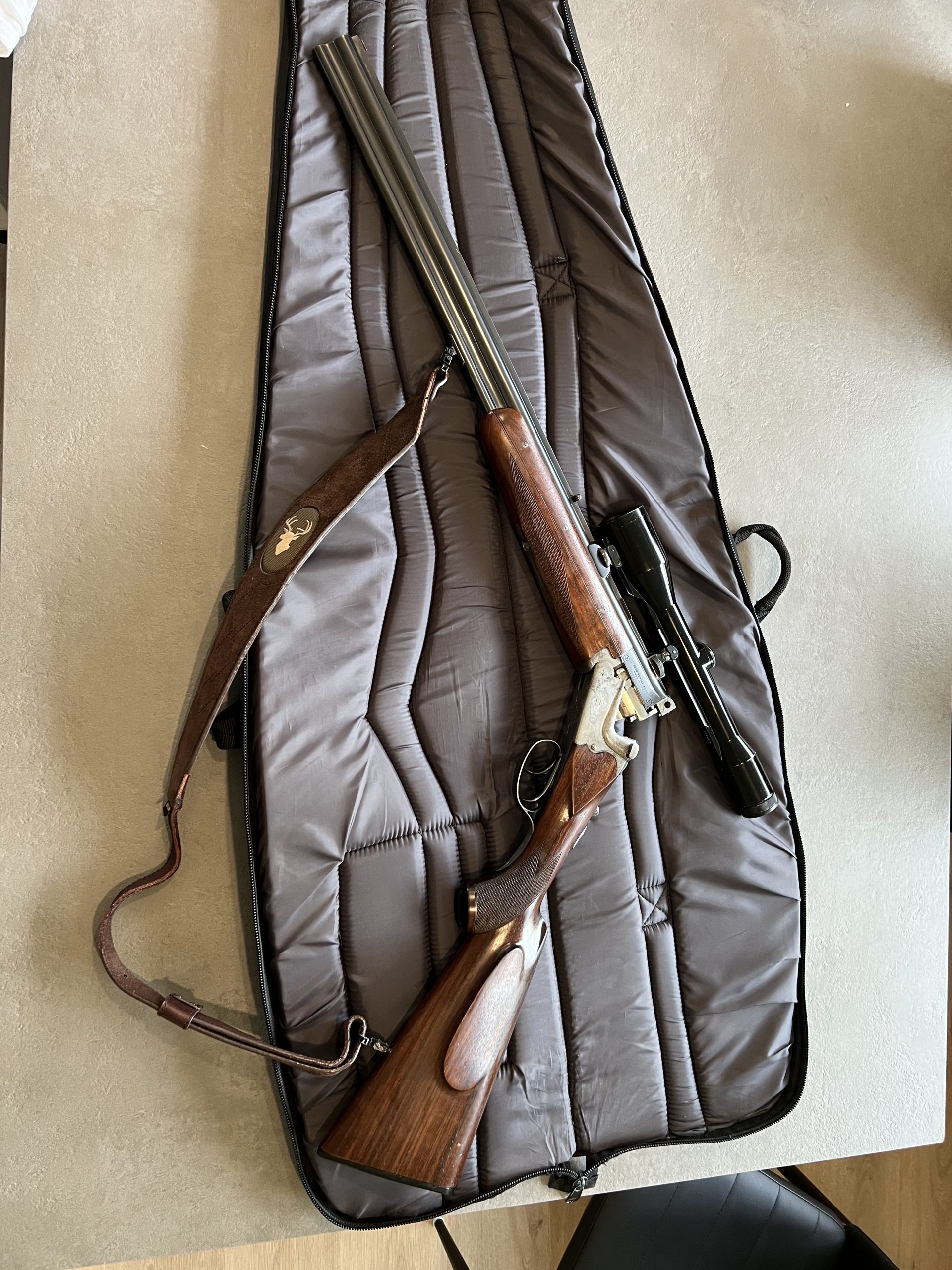 Merkel 210 kombinirka 12/70–7x65R +Zeiss