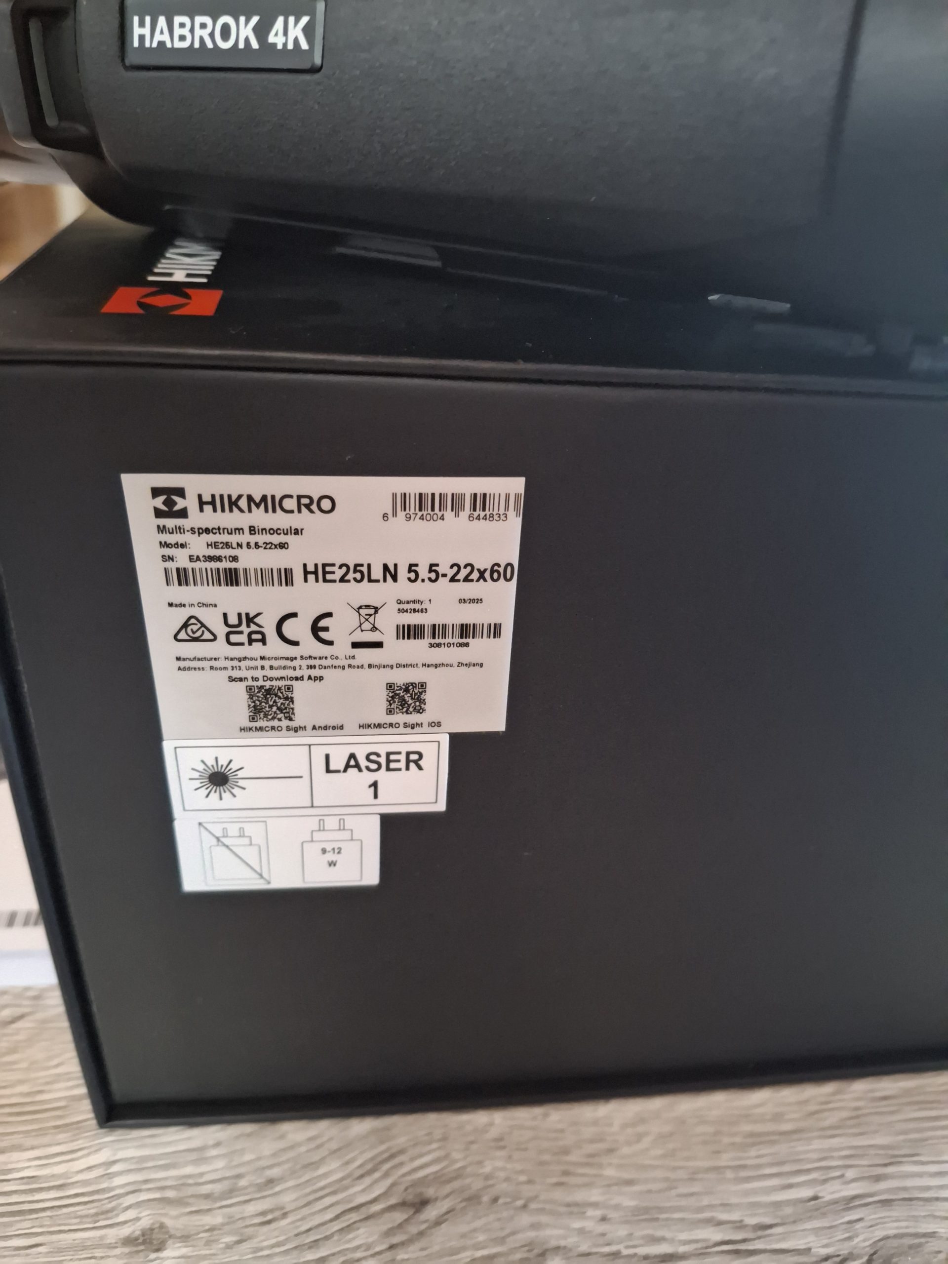 Termalni dvogled Hicmicro Habroc 4K