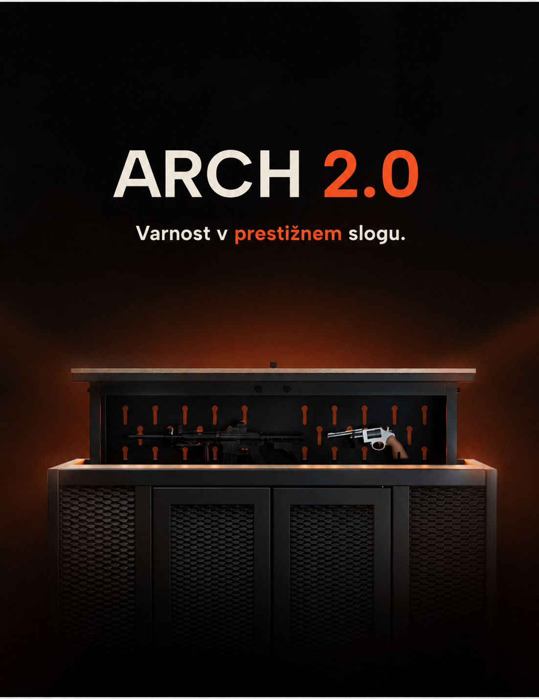 Varnostna omara ARCH 2.0 Elite – ko varnost postane prestiž