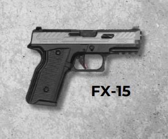Polavtomatska pištola ERMOX X-FIRE 9×19 – črna/sivo-črna
